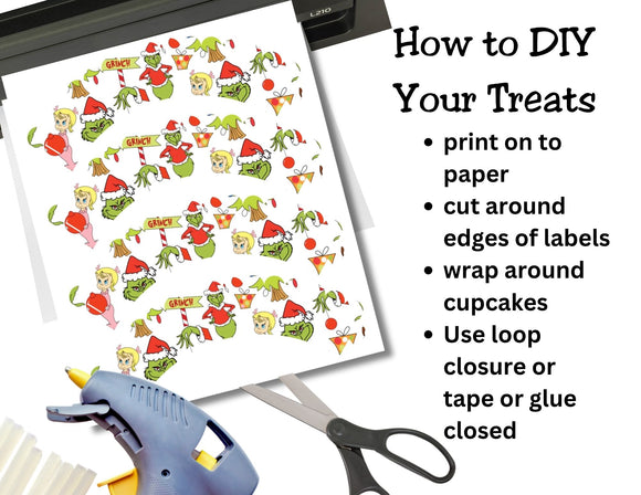 Grinch Cupcake Wrappers