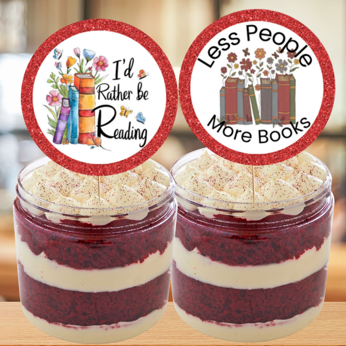 Book Cupcake Topper Printables