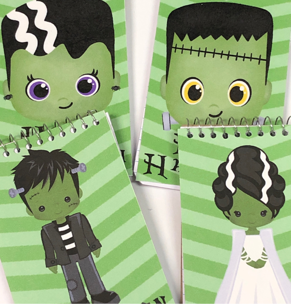 Frankenstein Halloween Monster Personalized Notebook Party Favor