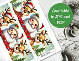 Santa Pringles Label Printables