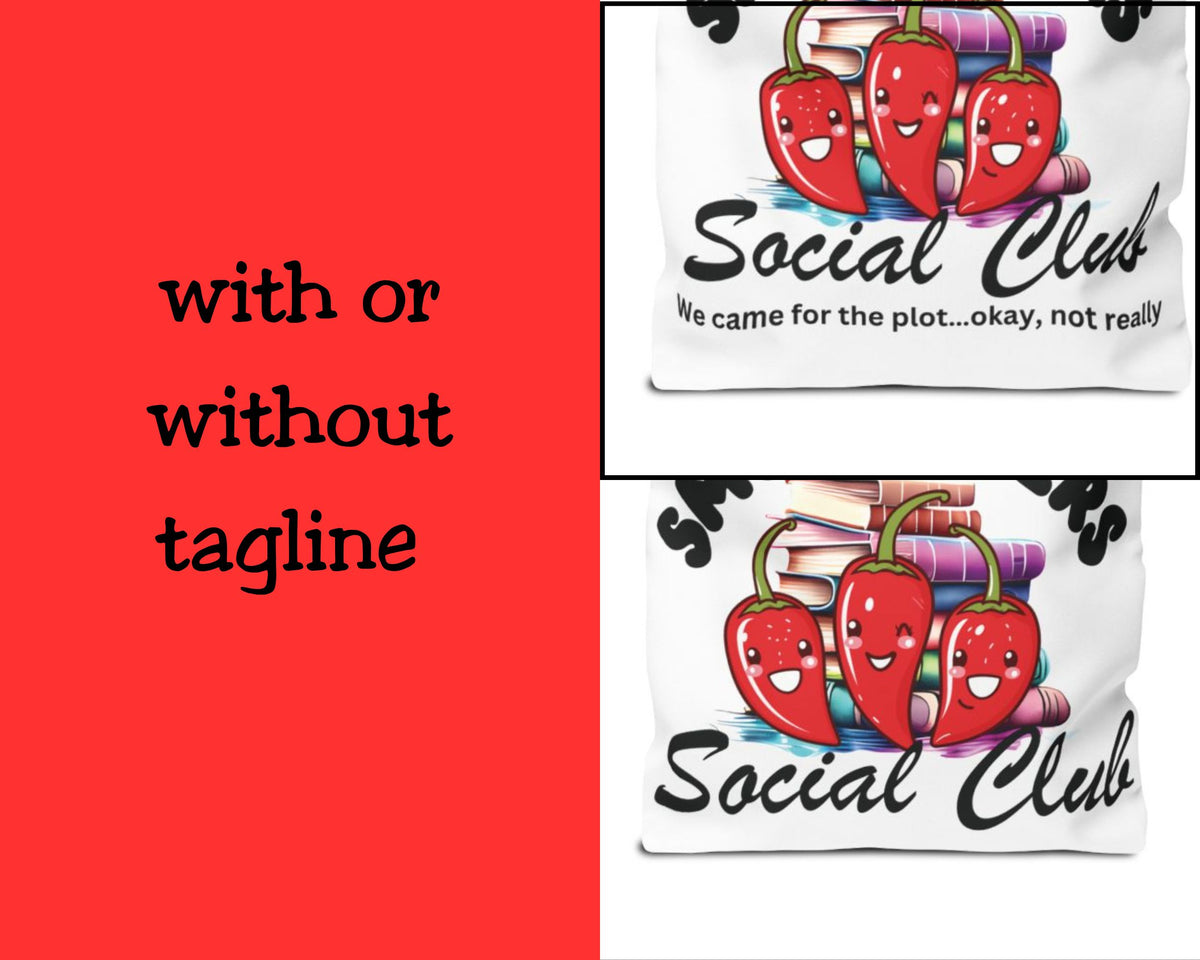 Smut Lovers Social Club Book Tote Bag