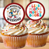 Book Lover Cupcake Topper Printable
