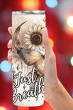 Just Breathe Boho Butterfly 20oz Skinny Tumbler  *815
