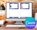 Outer Space Food Tent Cards Printable