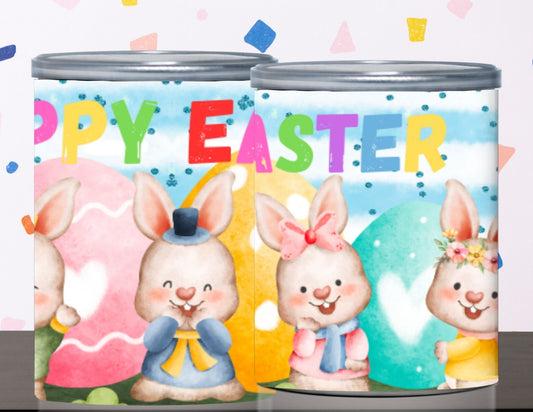 Easter Pringles Can Label & Lid – Bunny Easter Snack Wrap Printable
