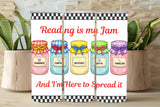 Reading Is My Jam Book Lover Tumbler   *855