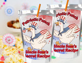 Patriotic Punch Capri Sun Labels Printable