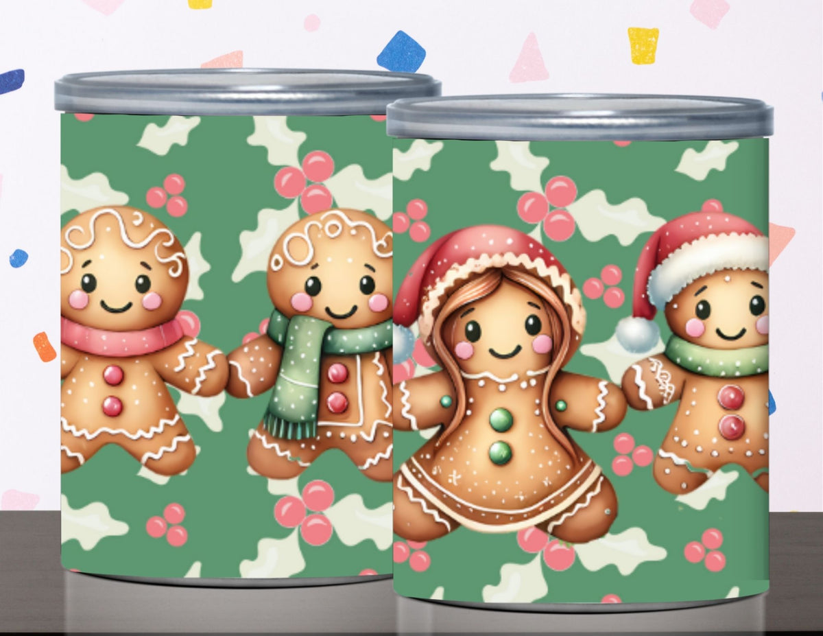 Gingerbread Pringles Can Label Printable – Kids Christmas Party Favor
