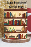 Escape into cozy fantasy vibes with this Magic Bookshelf Mug ☕📚 Perfect for book lovers, fantasy readers, librarians, and BookTok fans. Available as an 11 oz ceramic mug or a PNG for DIY mug projects.