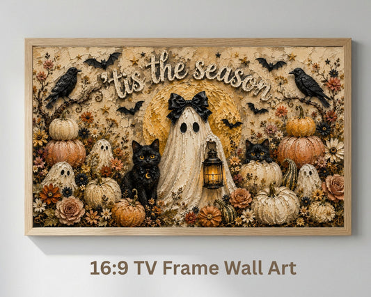'Tis the Season' Halloween Frame TV Art
