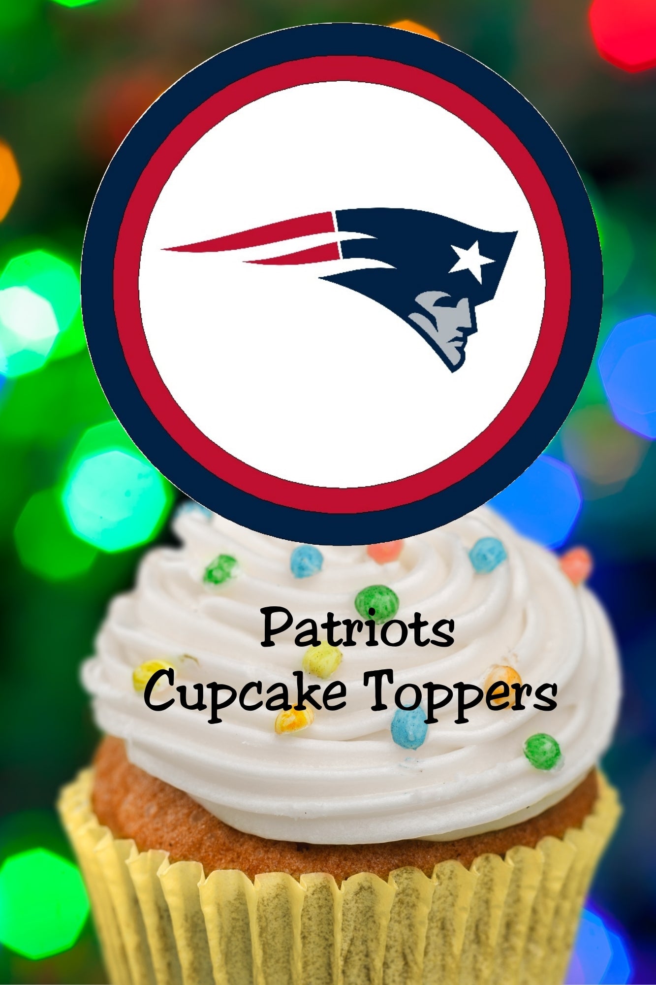 Hosting a football party or game day celebration? These New England Patriots cupcake topper printables make it easy to decorate cupcakes for birthdays, tailgates, Super Bowl parties, and watch parties. A quick DIY option for fans who want bold team spirit with minimal effort.