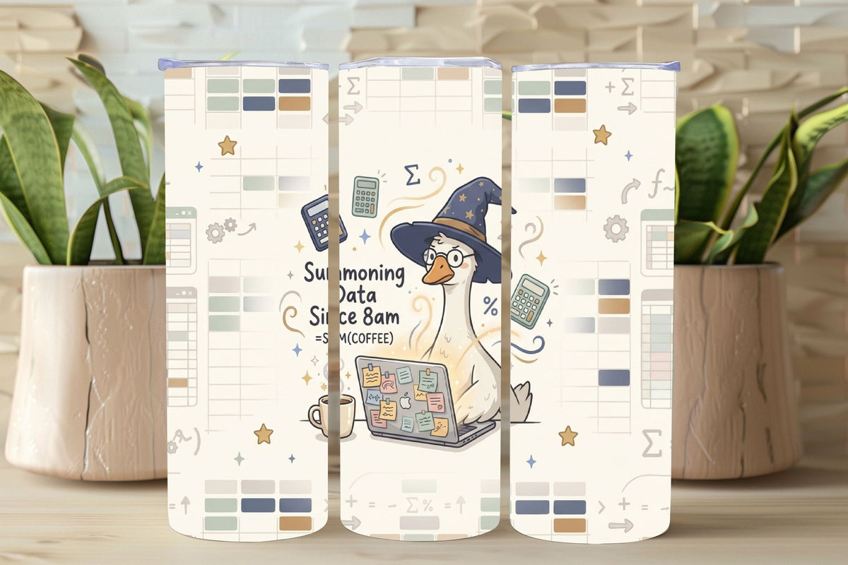 Spreadsheet Goose Tumbler   *860