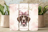 Camo Cutie Club GSP Tumbler – Coquette Hunting Dog Design   *867