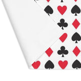 Red and Black Playing Card Suites Placemat