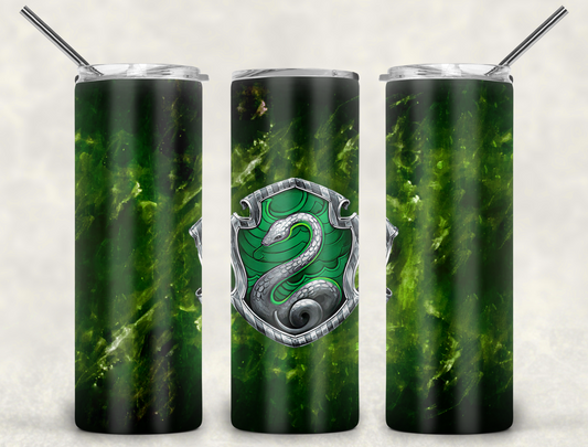Slytherin Swirls Harry Potter Tumbler