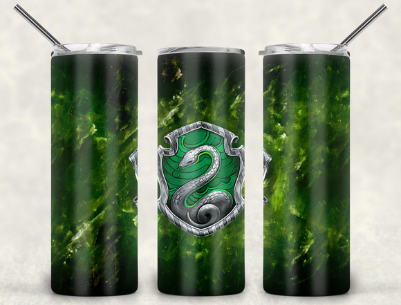 Slytherin Swirls Harry Potter Tumbler