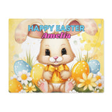 Personalized Yellow Easter Bunny Easter Placemat