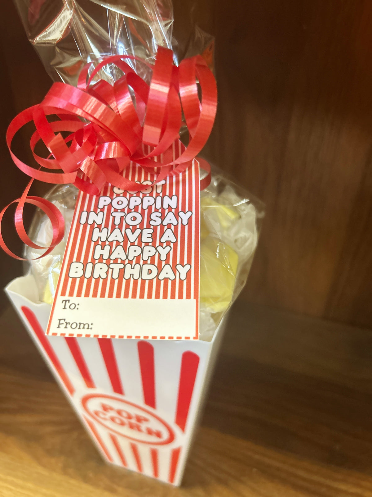 Popping Birthday Printable Gift Tag