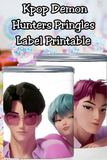 Saja Boys K-pop Demon Hunters Pringles Printable Party Favor