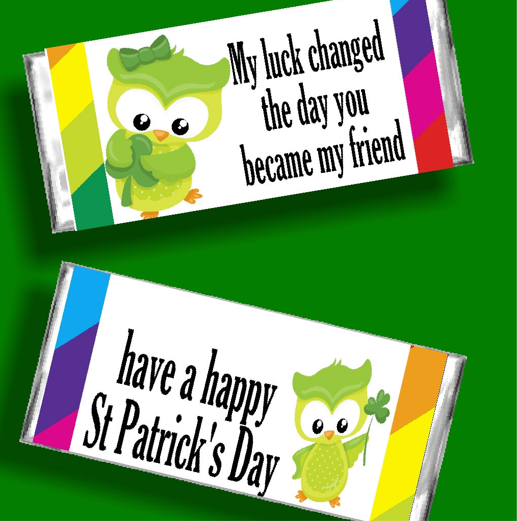 Friend St Patricks Day Candy Bar Wrapper