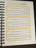 Entertainment Planning System TV Show Tracker Movie Series Journal Premium Documentation Tool Binge Watching Guide Episode Recording Notebook Complete Collection Organizer Television Fan Planner Color Options Available Gift Package Set