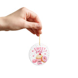 Sweet One Birthday Ornament, Personalized 1st Birthday Christmas Ornament, First Birthday Keepsake, Name and Year Ornament