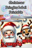 Santa Pringles Label Printables