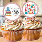 Book Lover Cupcake Topper Printable