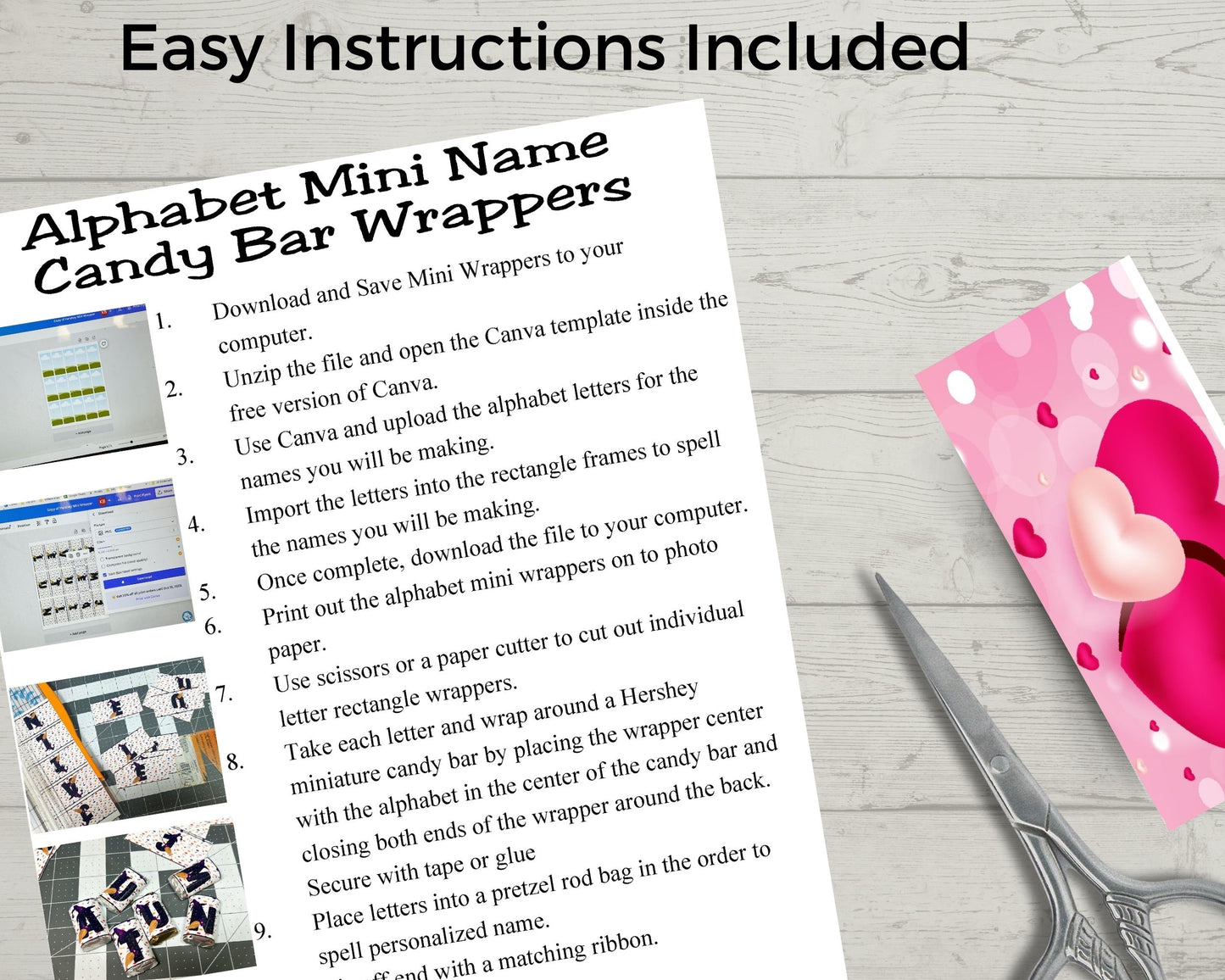 I Luv U Nugget Valentine Candy Bar Wrapper Printable