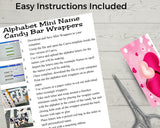 I Luv U Nugget Valentine Candy Bar Wrapper Printable