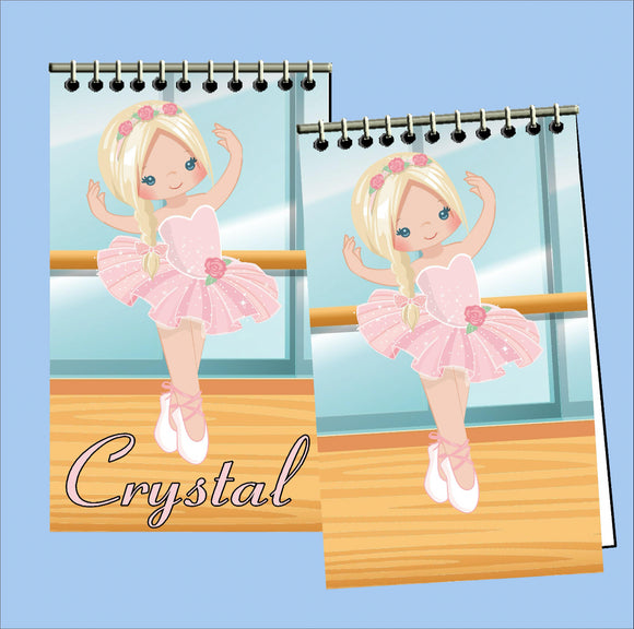 Ballet Party Favor Personalized Notebooks