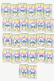 Cool Bunny Easter Alphabet Hershey Candy Bar Wrapper Printable