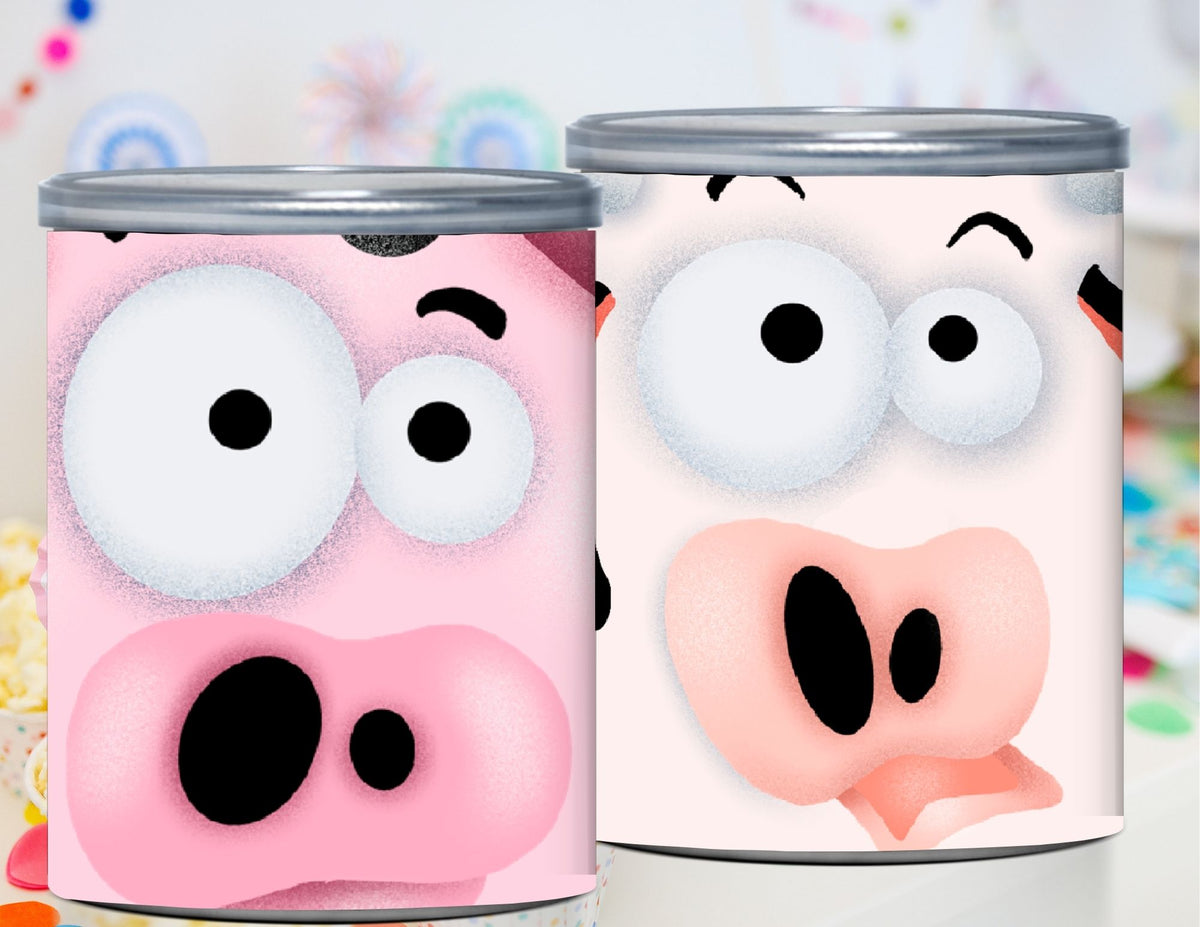 Farm Animal Pringles Labels – Canva Editable Template