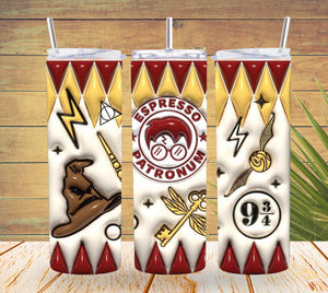 Espresso Patronum 3d Harry Potter Tumbler  *769