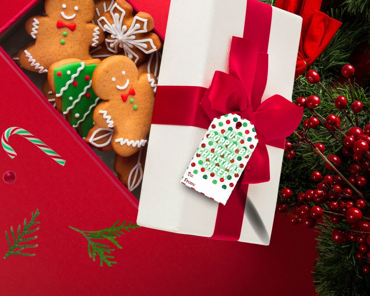 Poppin’ Christmas Printable Gift Tags