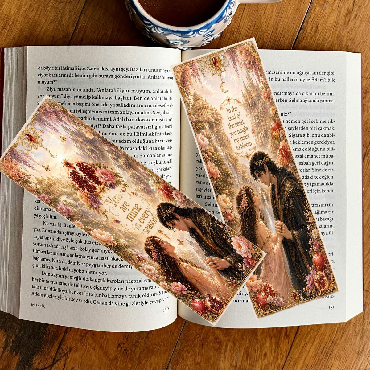 Hades and Persephone Printable Bookmark Set | Dark Romance Fantasy Bookmarks | Romantasy Reader Gift Digital Download