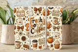 Freshly Boo'd Coffee Tumbler and Tumbler Wrap *1110