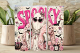 Glam Ghost Pink Halloween Tumbler and Tumbler Wrap PNG *1085