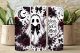 Delicate, Dark & Difficult Ghost Tumbler and Tumbler Wrap  *1090