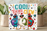 Cool Teacher Crew Chicken  Tumbler and Tumbler Wrap PNG  *1086