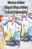 Planning an Easter party for kids? This Happy Easter Capri Sun label printable makes the cutest drink wraps for Easter baskets, classroom parties, and egg hunts! Featuring soft watercolor eggs and spring florals, it’s an easy DIY party detail—just print, cut, and wrap. Perfect for busy moms and teachers who want adorable Easter snacks without the stress.