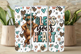 Bless Your Heart Tumbler Wrap PNG & 20oz Skinny Tumbler *1059