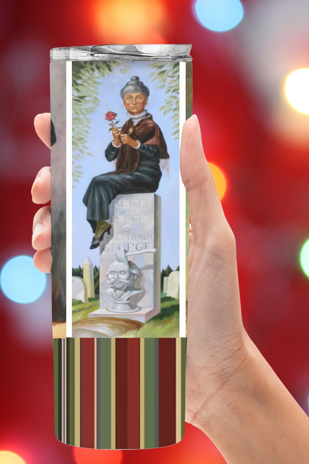 Stretching Room Haunted Mansion Tumbler 20 oz Skinny  *720