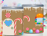 Gingerbread House Pringles Can Label Printable – Kids Christmas Party Favor