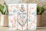 Hope Anchors the Soul Christian Coastal Tumbler and Tumbler Wrap *1089