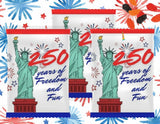 USA 250 Fruit Snack Wrapper Printable