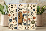 I Don’t Like Morning People, Sarcastic Coffee Tumbler and Tumbler Wrap   *1140