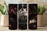 Dark Romantasy Dire Wolf Tumbler Tumbler and Tumbler Wrap  *1091
