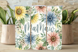 MaMaw Floral Tumbler – Grandma MaMaw 20oz Skinny Design   *904