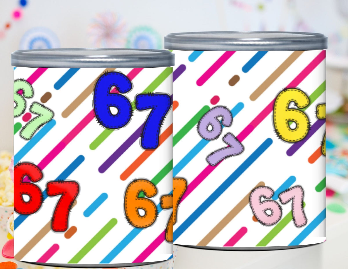 6 & 7 Valentine Pringles Labels – We Go Together Like 6 and 7 Printable Kids Valentine Snack Wrap